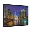 93854-977.jpg Chicago Illinois River Water Reflections Framed Poster