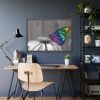 93854-98.jpg Colorful Butterfly on Flower Framed Poster