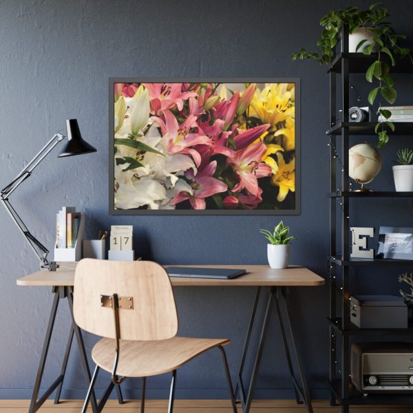 Lilies Flower  Framed Poster