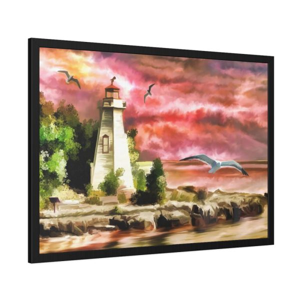 93855-1008.jpg Lighthouse Art by Santiago Lopez Ballesteros Framed Poster