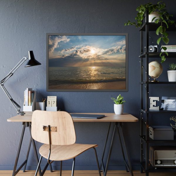 93855-1025.jpg Beautiful Summer and the Ocean Framed Poster