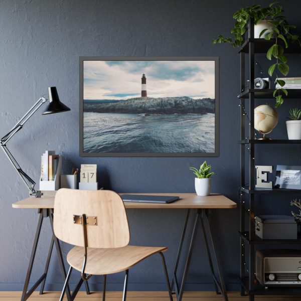 93855-1029.jpg Antarctic Lighthouse Tierra Del Fuego South America Framed Poster