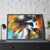 Horse in Abstract Digital Art Framed Poster