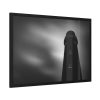 Lighthouse in Black and White Framed Poster