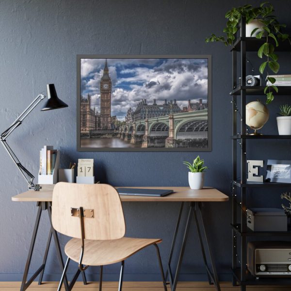 93855-1053.jpg London Big Bang Bridge Framed Poster