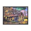 Shed Shack House Woden Framed Poster