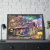 Shed Shack House Woden Framed Poster