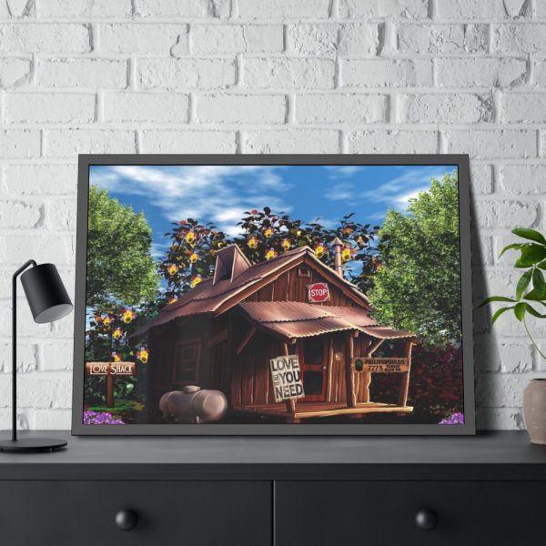 House Shack Hut Cabin Framed Poster