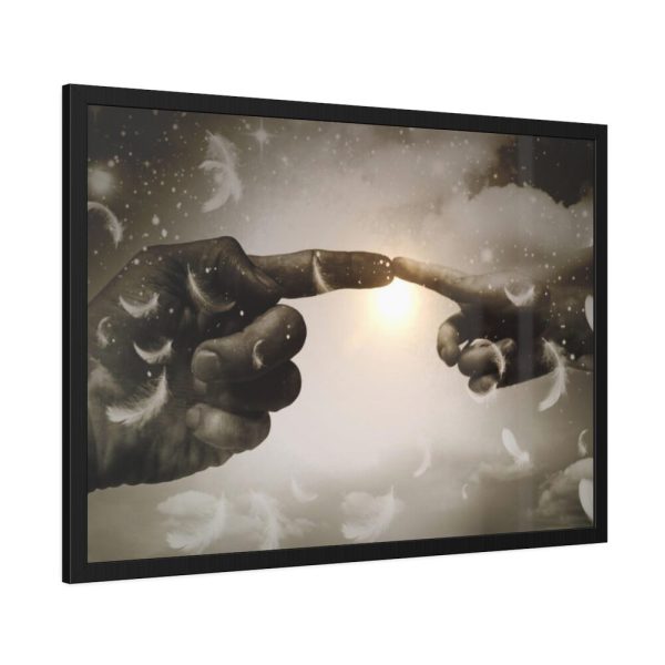 93855-1112.jpg Finger Contact Framed Poster