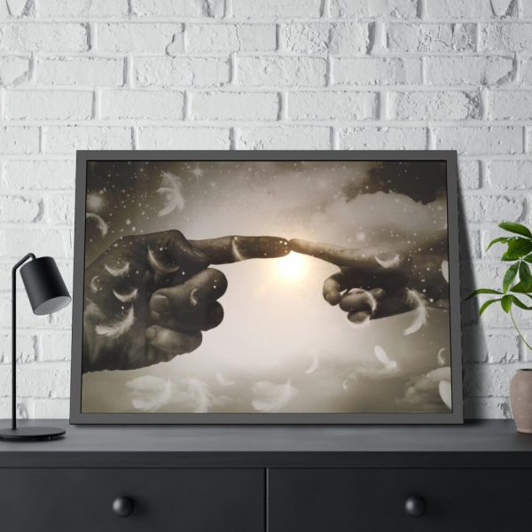 93855-1114.jpg Finger Contact Framed Poster