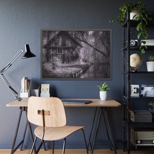 93855-1145.jpg Home Building Facade Hut Framed Poster