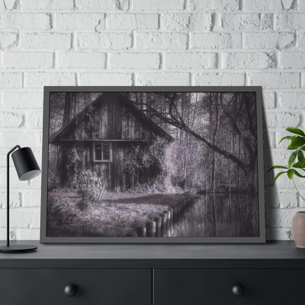 93855-1146.jpg Home Building Facade Hut Framed Poster