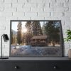 Fall Morning at Elk Tongue Patrol Cabin Framed Poster
