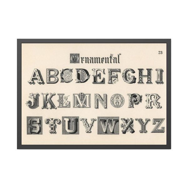 93855-1159.jpg Draughtsman's Alphabets by Hermann Esser Framed Poster