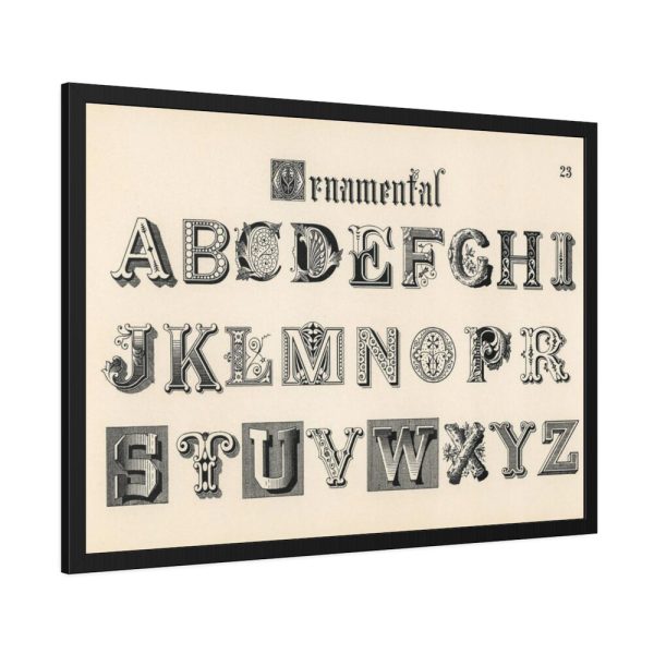 93855-1160.jpg Draughtsman's Alphabets by Hermann Esser Framed Poster