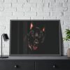 Head of a German Shepherd Framed Poster