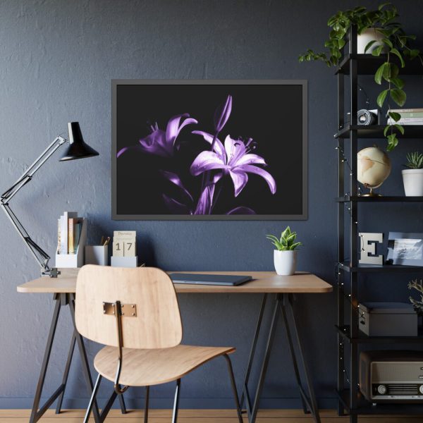 Purple Lily Framed Poster