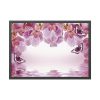 Orchid Background Flowers Framed Poster