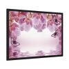 Orchid Background Flowers Framed Poster