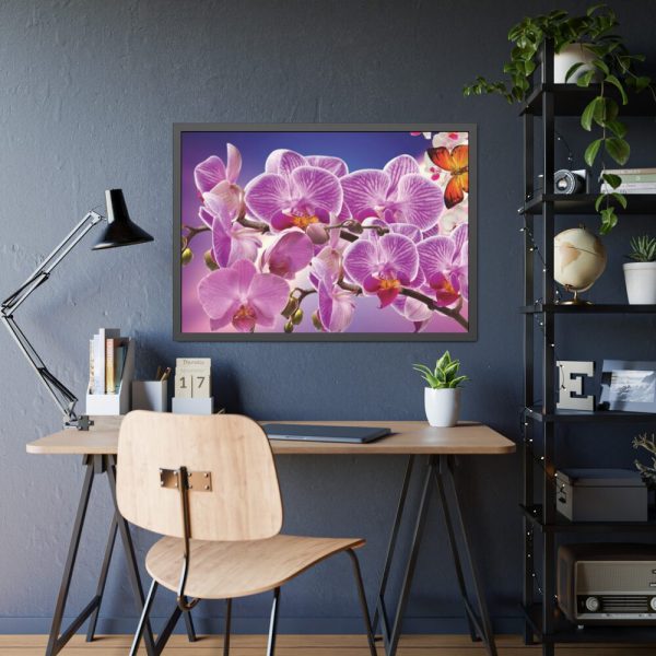 Orchids Flowers Framed Poster