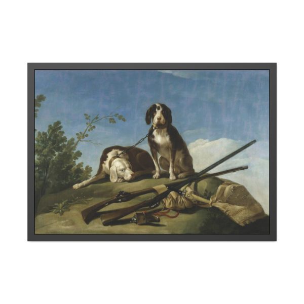 93855-168.jpg Hunting Dogs by Francisco Goya Framed Poster