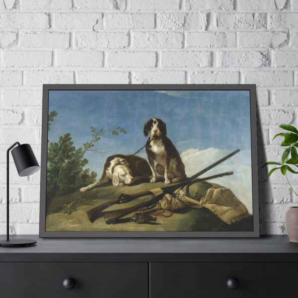 93855-171.jpg Hunting Dogs by Francisco Goya Framed Poster