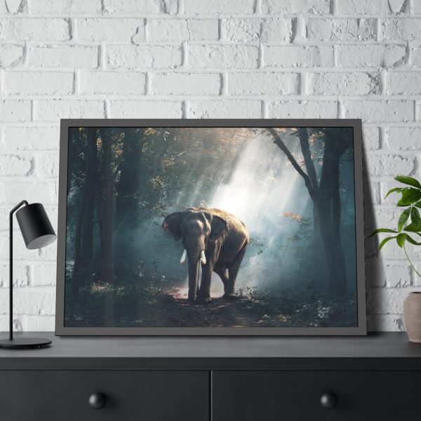 93855-255.jpg Elephant in Nature Framed Poster
