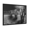 Elephants in Africa, Safari Framed Poster
