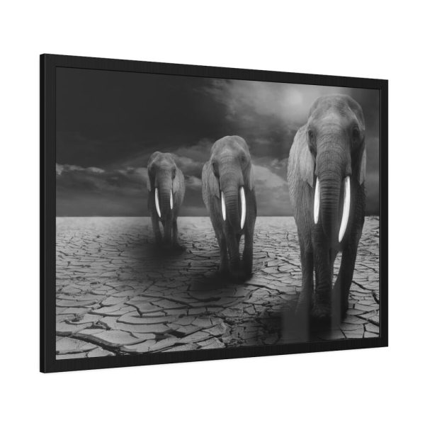 Elephants in Africa, Safari Framed Poster