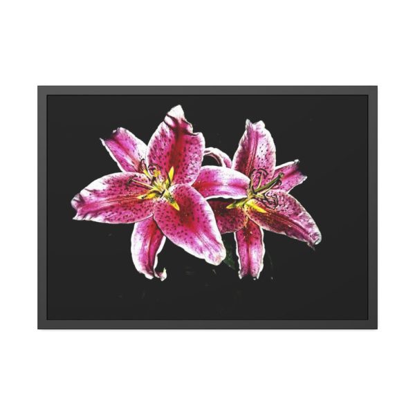 Tiger Lily Flower Framed Poster