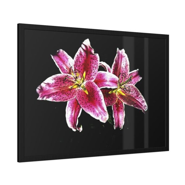 Tiger Lily Flower Framed Poster