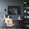 Cute Gray Cat Framed Poster