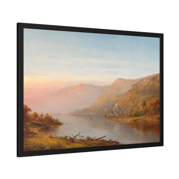 Autumn On the Hudson River by Jasper Francis Cropsey Framed Poster