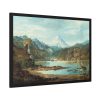 93855-389.jpg Mountain Landscape with Indians by John Mix Stanley Framed Poster