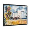 93855-409.jpg Grain Elevator, Kansas by Robert Johnson Framed Poster