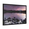 Snowy Mountains Over Lake Framed Poster