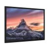 Snowcapped Mountain Peak on a Cloudy Sunrise in Matterhorn Framed Poster