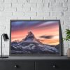 Snowcapped Mountain Peak on a Cloudy Sunrise in Matterhorn Framed Poster