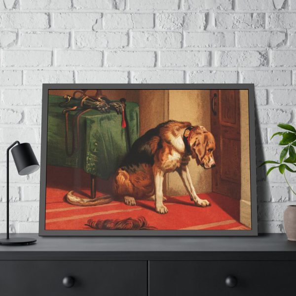 Suspense by Edwin Landseer Framed Poster