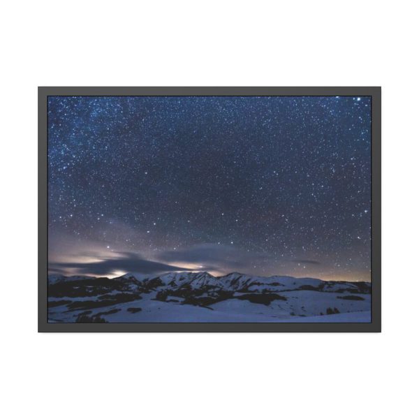 93855-436.jpg Stars Sprinkled Mountains Framed Poster