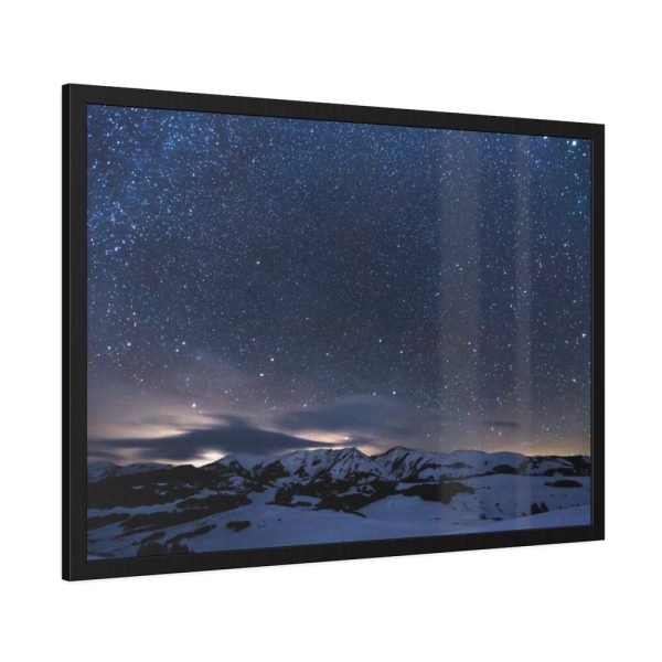 93855-437.jpg Stars Sprinkled Mountains Framed Poster