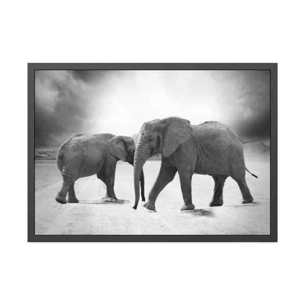 93855-444.jpg Elephant Ivory Animals Africa Framed Poster