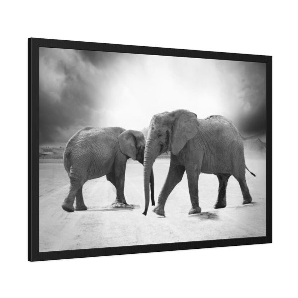 93855-445.jpg Elephant Ivory Animals Africa Framed Poster