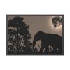 93855-448.jpg Moon Against Light Sky Framed Poster
