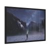 93855-469.jpg Person Facing Towards Snow Mountains Framed Poster