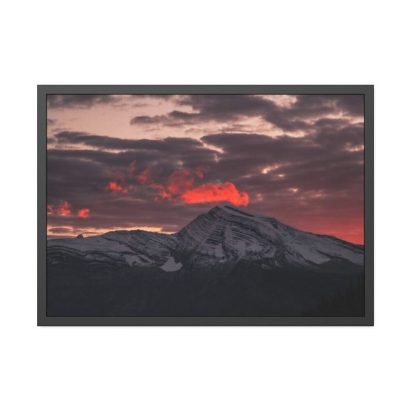 93855-476.jpg Mountain Under Cloudy Skies at Daytime Framed Poster