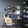 93855-494.jpg Mother and Baby Elephant on the Road Framed Poster