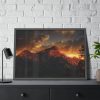 93855-519.jpg Mountain and Colors in the Sky Framed Poster