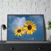 93855-527.jpg Blue Sky and Sunflower Framed Poster