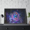 93855-55.jpg Butterfly Abstract Colorful Design Framed Poster